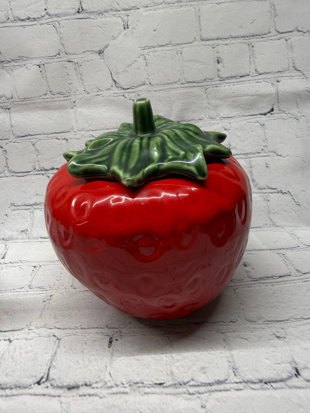 Vintage House of Webster Strawberry Jar - Cookie Jar Canister